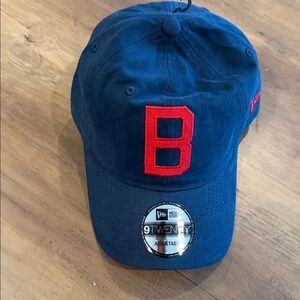 Boston Red Sox New Era 9TWENTY Navy Baseball Cap with Red 'B'